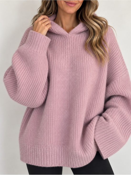 Zara Sweaters - Zara Limited Edition Wool Alpaca Hooded oversized Sweater M NWT